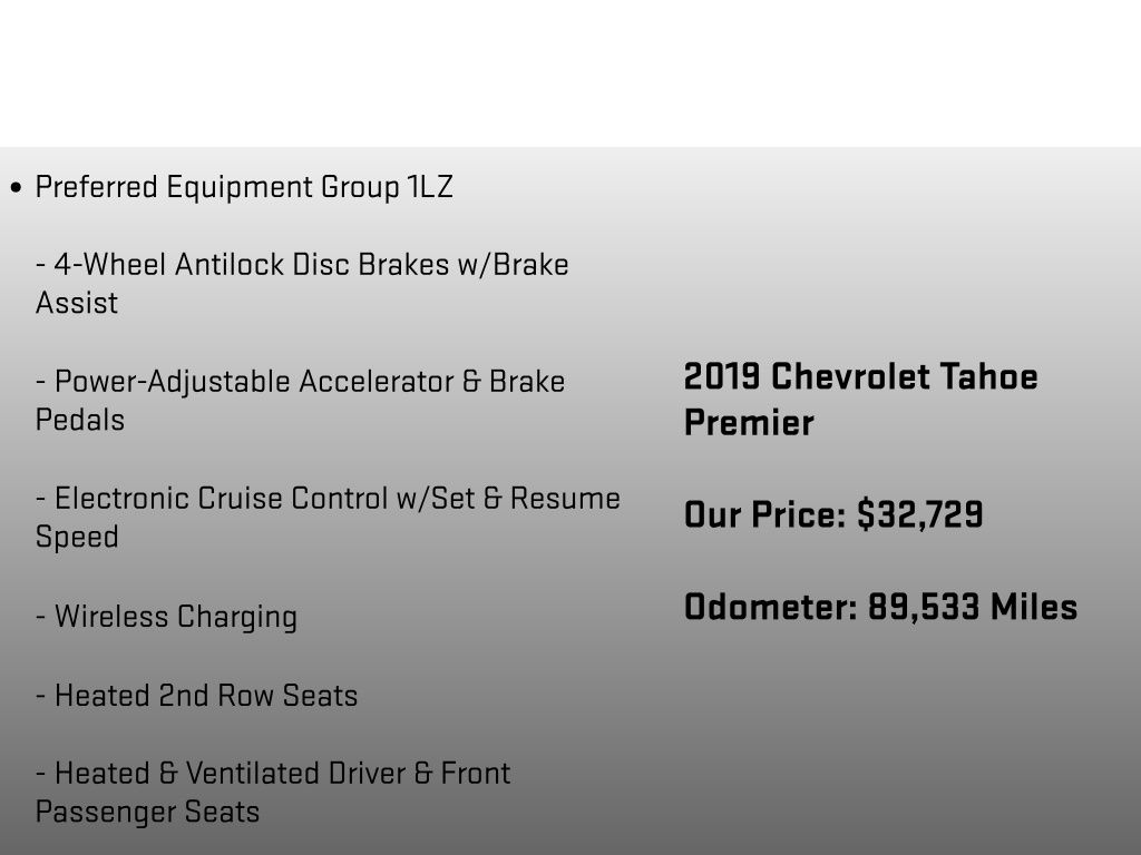 2019 Chevrolet Tahoe Premier Blue at Klick Lewis Buick Chevrolet