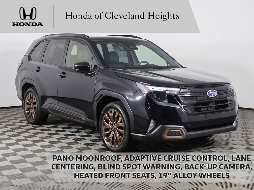 Crystal Black Silica 2025 Subaru Forester SUV / Crossover All-Wheel Drive Continuously Variable Transmission