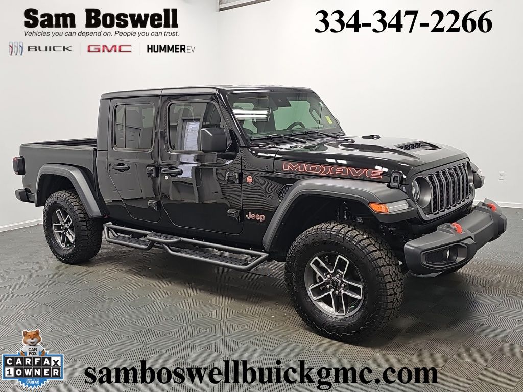 Black Clearcoat 2025 Jeep Gladiator Pickup Truck Four-Wheel Drive 8-Speed Automatic