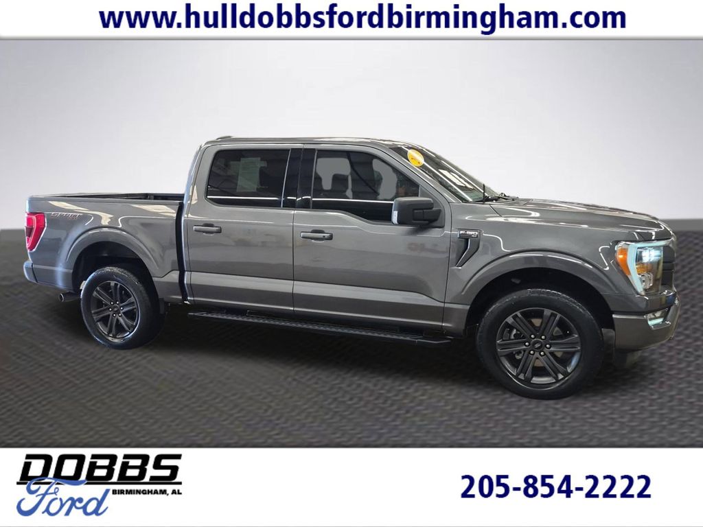 Gray Metallic 2023 Ford F-150 XLT SuperCrew 4WD Pickup Truck Four-Wheel Drive Automatic