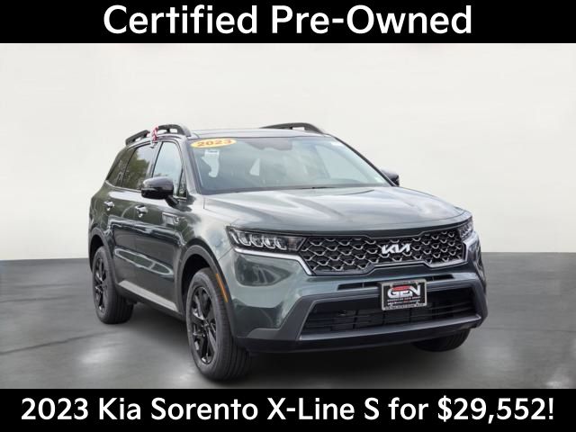Aruba Green 2023 Kia Sorento X-Line S AWD SUV / Crossover All-Wheel Drive 8-Speed Automatic