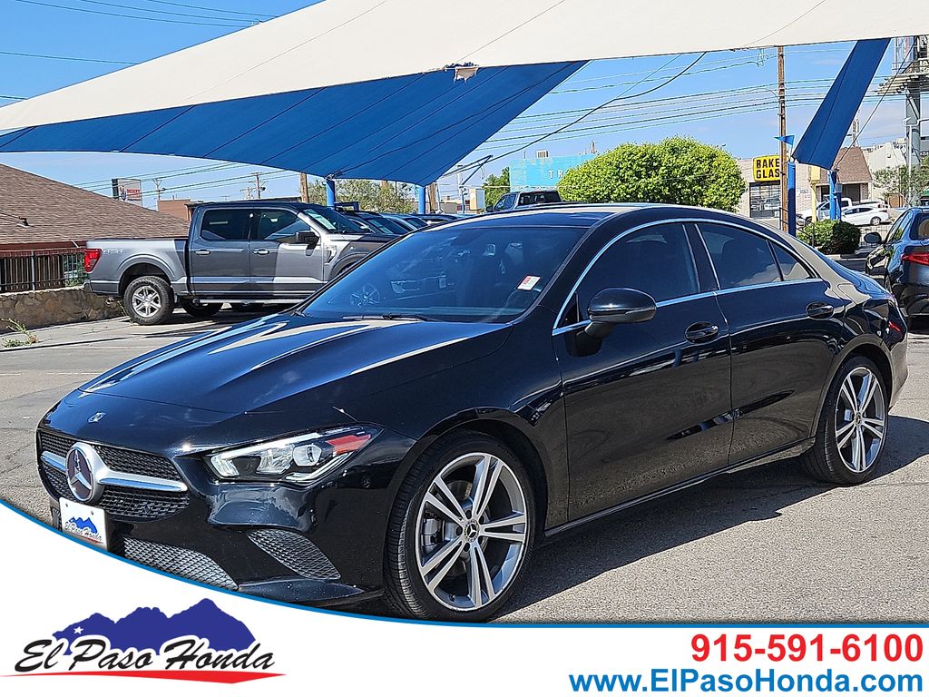 Night Black 2020 Mercedes-Benz CLA 250 FWD Coupe Front-Wheel Drive 7-Speed Automatic
