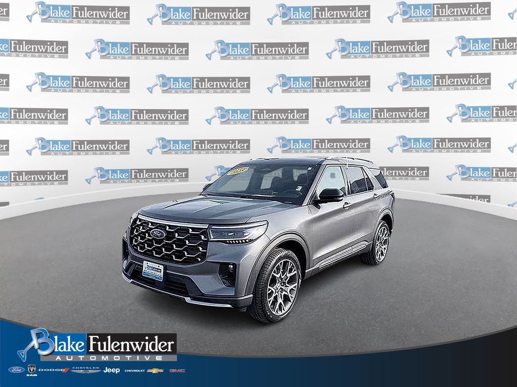 Gray Metallic 2025 Ford Explorer Platinum AWD SUV / Crossover All-Wheel Drive Automatic