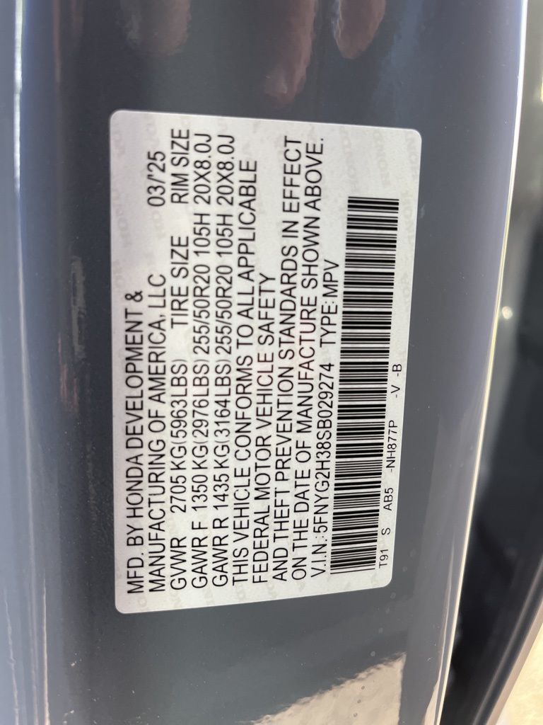 2025 Honda Pilot Sport 5