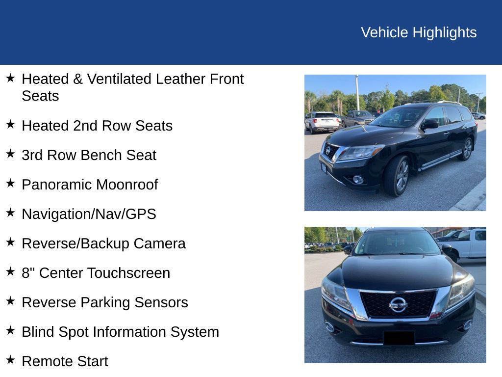 2016 Nissan Pathfinder Platinum