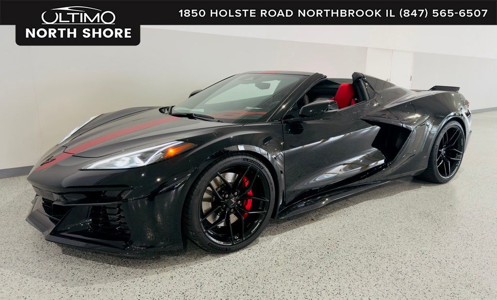 Black 2026 Chevrolet Corvette Convertible Rear-Wheel Drive 8-Speed Dual Clutch