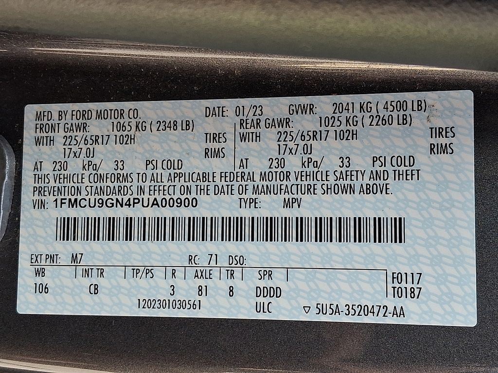 2023 Ford Escape Active Gray at Rafferty Subaru