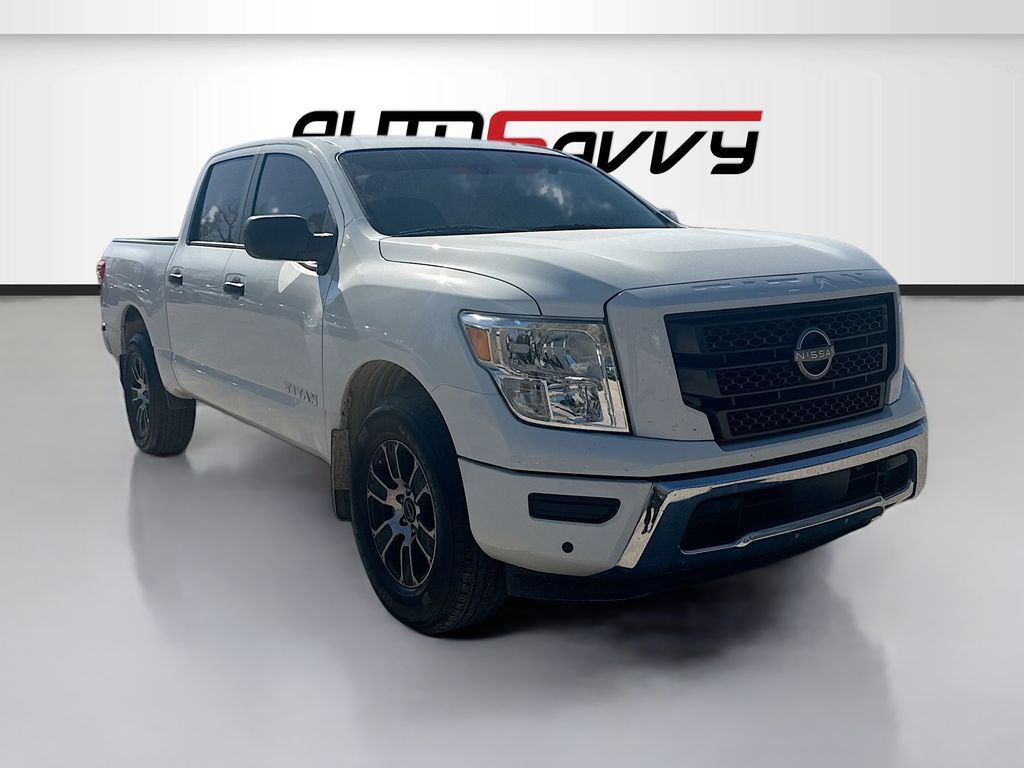 2024 Nissan Titan SV White at Classic Elite Chevrolet Sugar Land