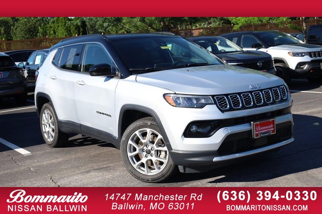 Silver 2025 Jeep Compass Limited 4WD SUV / Crossover Four-Wheel Drive 8-Speed Automatic