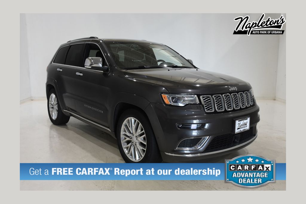 Gray (Granite Crystal Metallic Clearcoat) 2018 Jeep Grand Cherokee SUV / Crossover Four-Wheel Drive 8-Speed Automatic