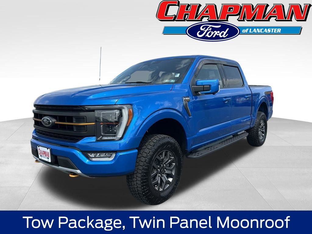 Blue Metallic 2021 Ford F-150 Pickup Truck Four-Wheel Drive Automatic