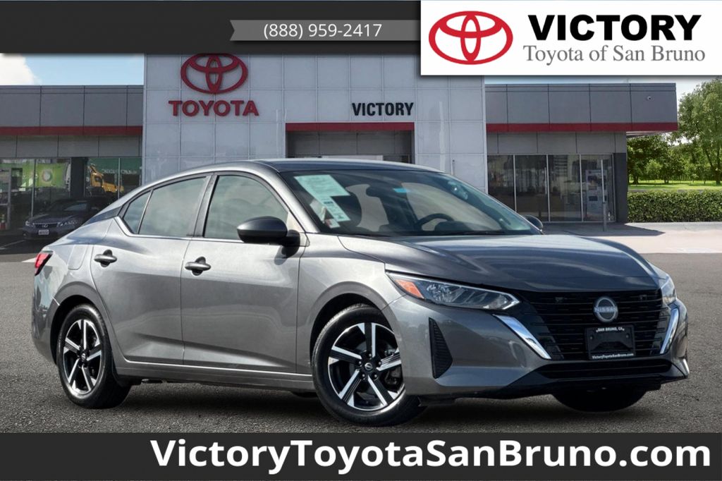 Gray (Gun Metallic) 2024 Nissan Sentra Sedan Front-Wheel Drive Continuously Variable Transmission