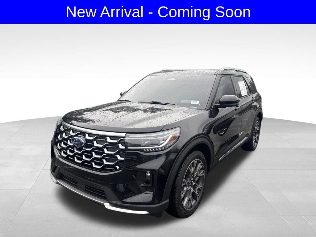 Black Metallic 2025 Ford Explorer SUV / Crossover All-Wheel Drive Automatic