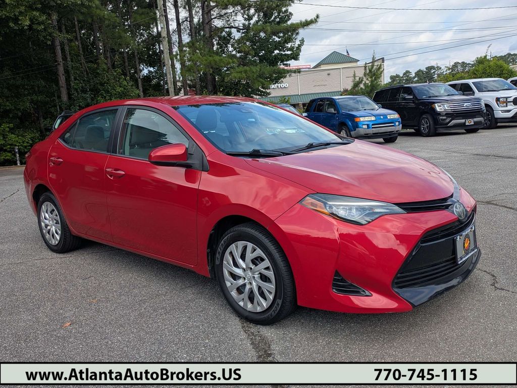 Barcelona Red Metallic 2017 Toyota Corolla Sedan Front-Wheel Drive Continuously Variable Transmission