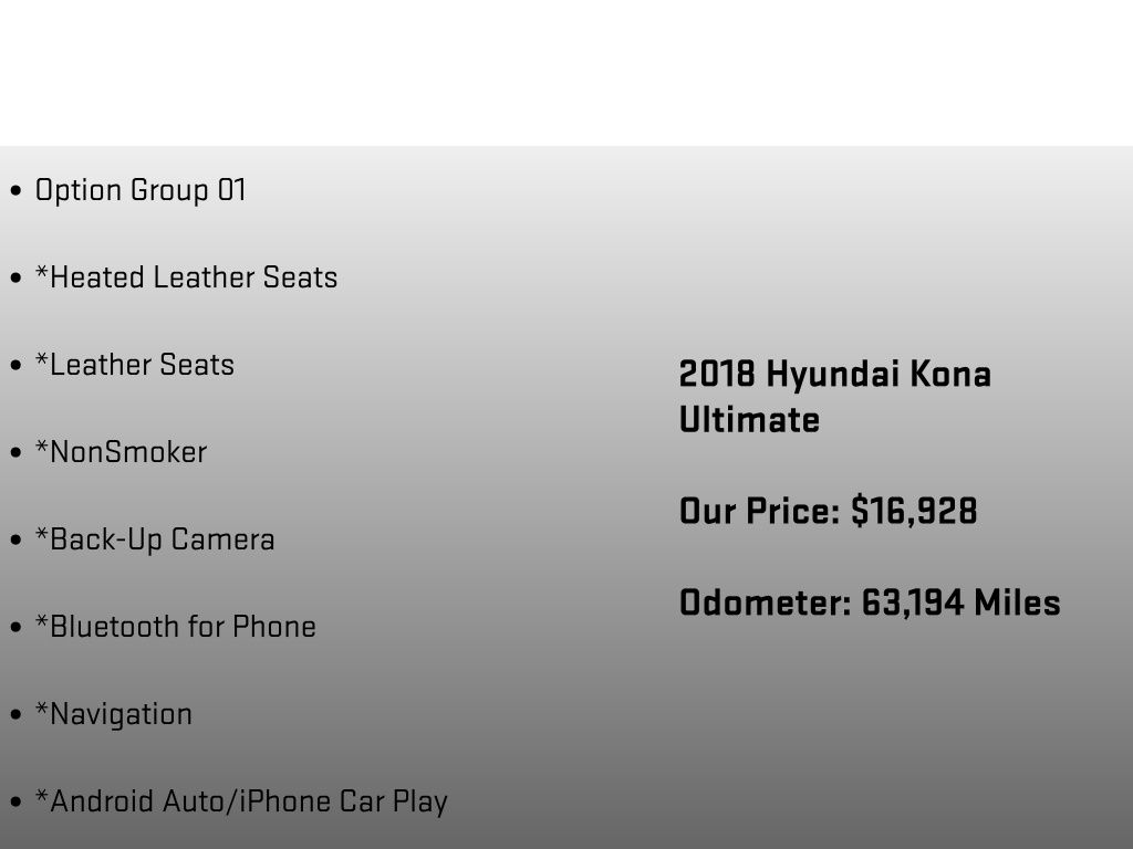 2018 Hyundai Kona Ultimate Gray at Subaru and VW of Moon Township