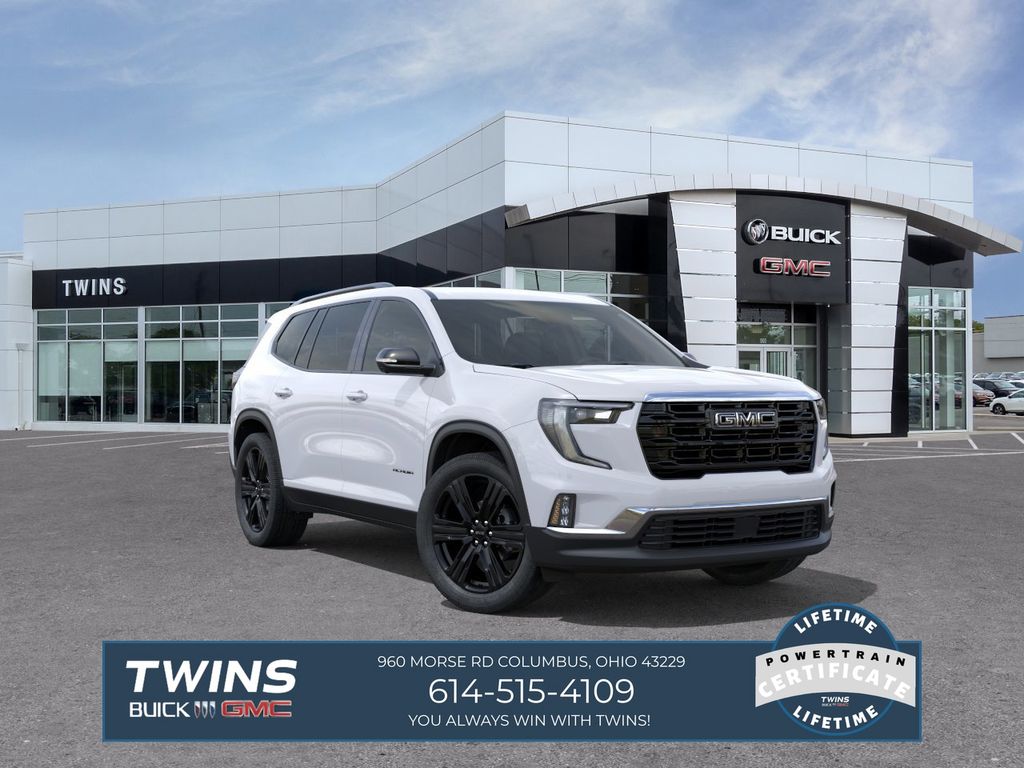 Summit White 2026 GMC Acadia SUV / Crossover Front-Wheel Drive 8-Speed Automatic