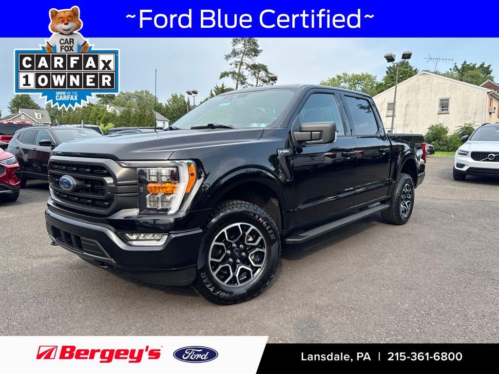 Agate Black Metallic 2023 Ford F-150 Pickup Truck Four-Wheel Drive 10-Speed Automatic