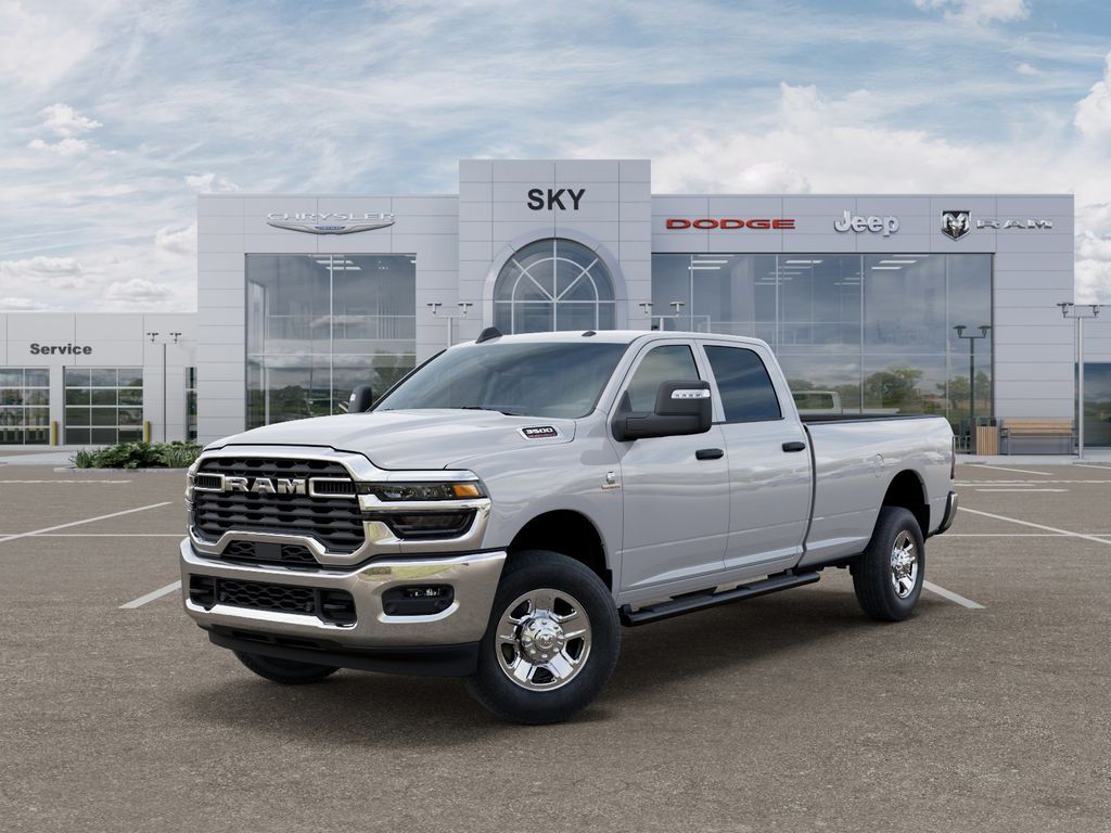Bright White Clearcoat 2026 RAM 3500 Tradesman Crew Cab LB 4WD Pickup Truck Four-Wheel Drive 8-Speed Automatic