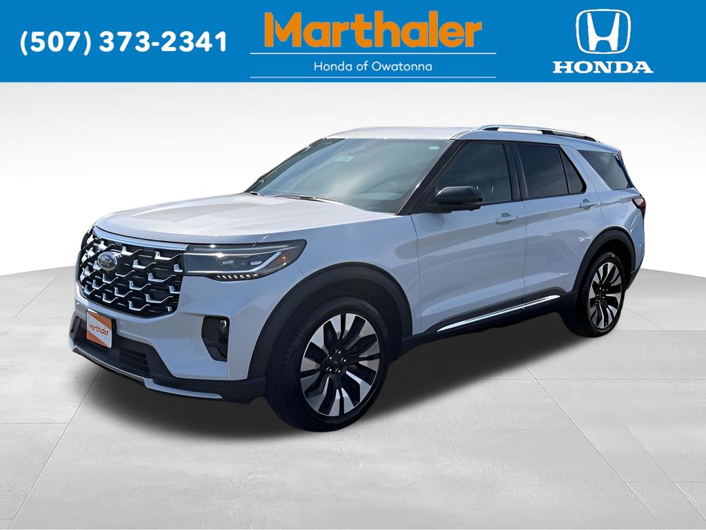 White Metallic 2026 Ford Explorer SUV / Crossover All-Wheel Drive Automatic