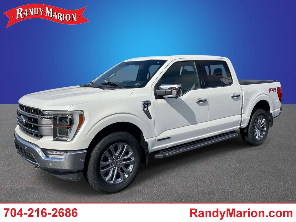 White Metallic 2021 Ford F-150 Pickup Truck Four-Wheel Drive Automatic
