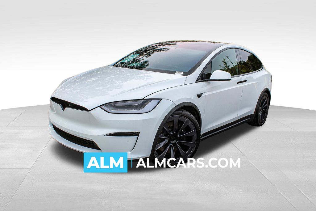 White 2023 Tesla Model X Standard Range AWD Sedan All-Wheel Drive 1-Speed Automatic