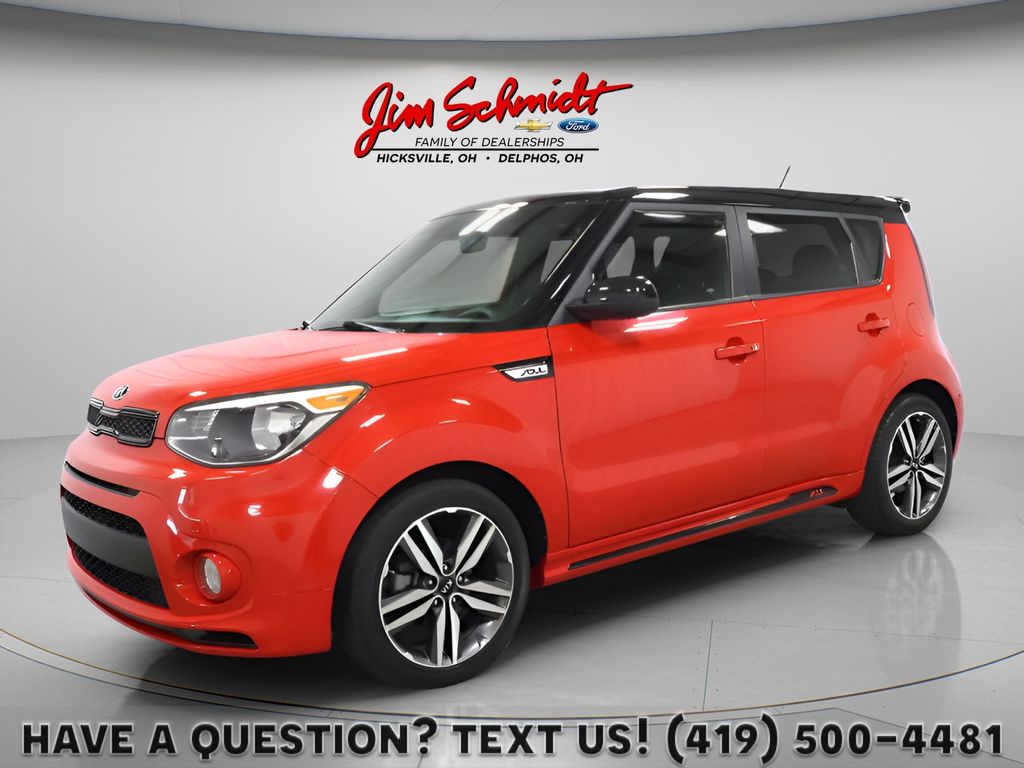 Inferno Red w/Black Roof 2019 Kia Soul Wagon Front-Wheel Drive 6-Speed Automatic