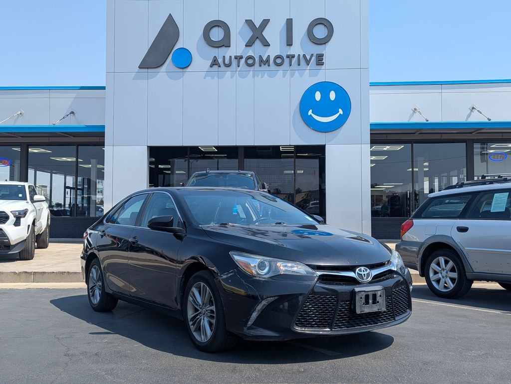 Midnight Black Metallic 2016 Toyota Camry Sedan Front-Wheel Drive 6-Speed Automatic