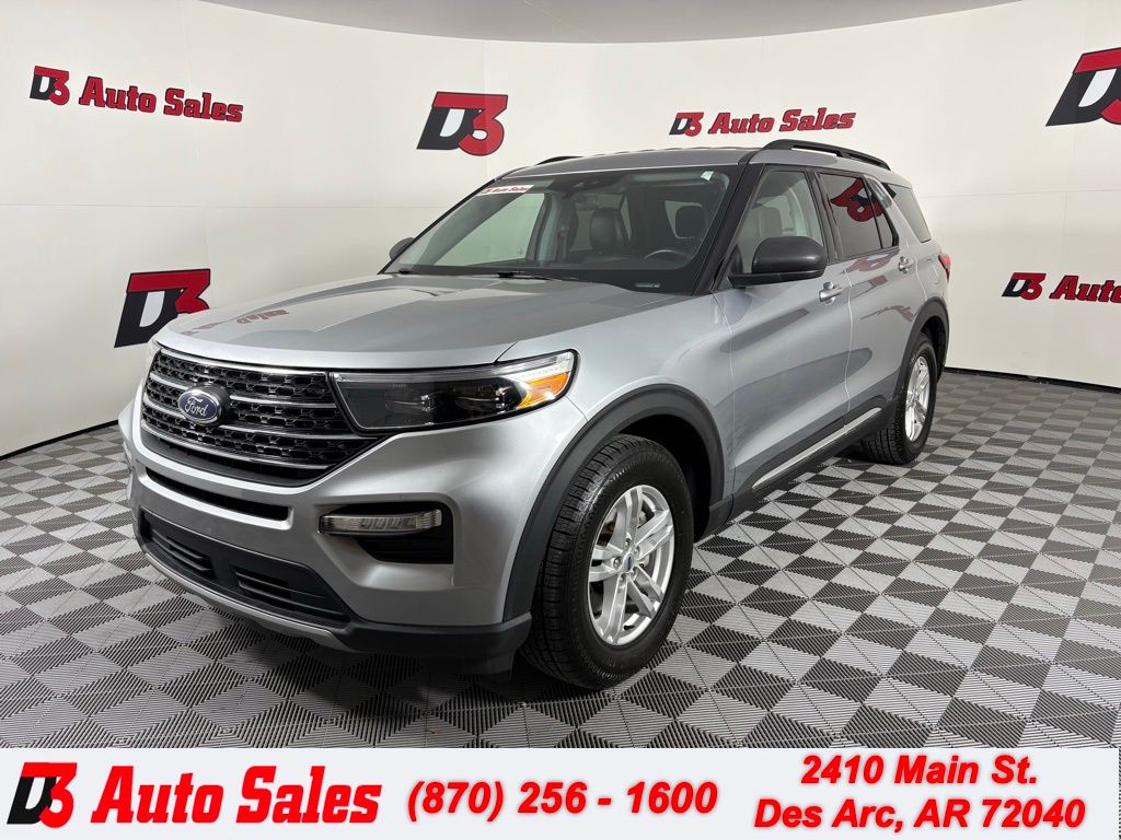 Silver Metallic 2023 Ford Explorer XLT RWD SUV / Crossover Rear-Wheel Drive Automatic