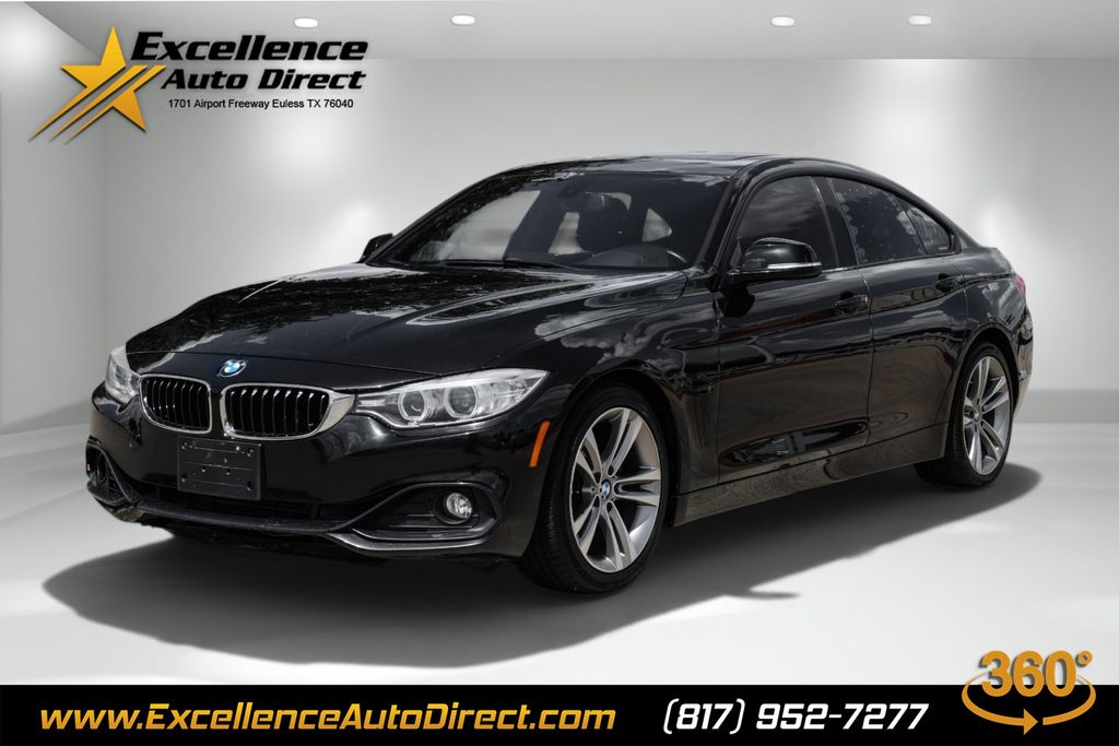 Black Sapphire Metallic 2015 BMW 4 Series Sedan Rear-Wheel Drive 8-Speed Automatic