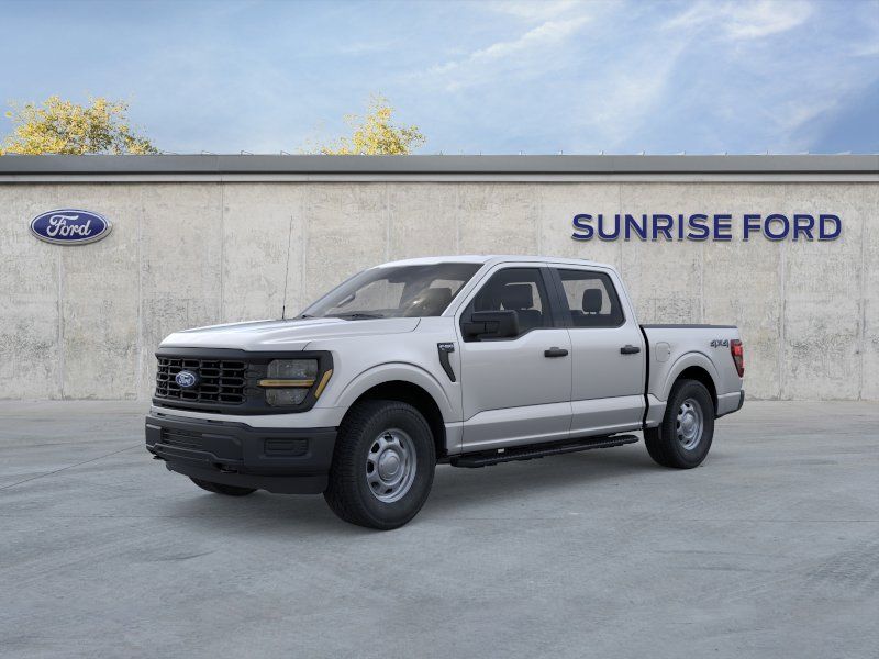 Silver 2026 Ford F-150 XL SuperCrew 4WD Pickup Truck Four-Wheel Drive Automatic