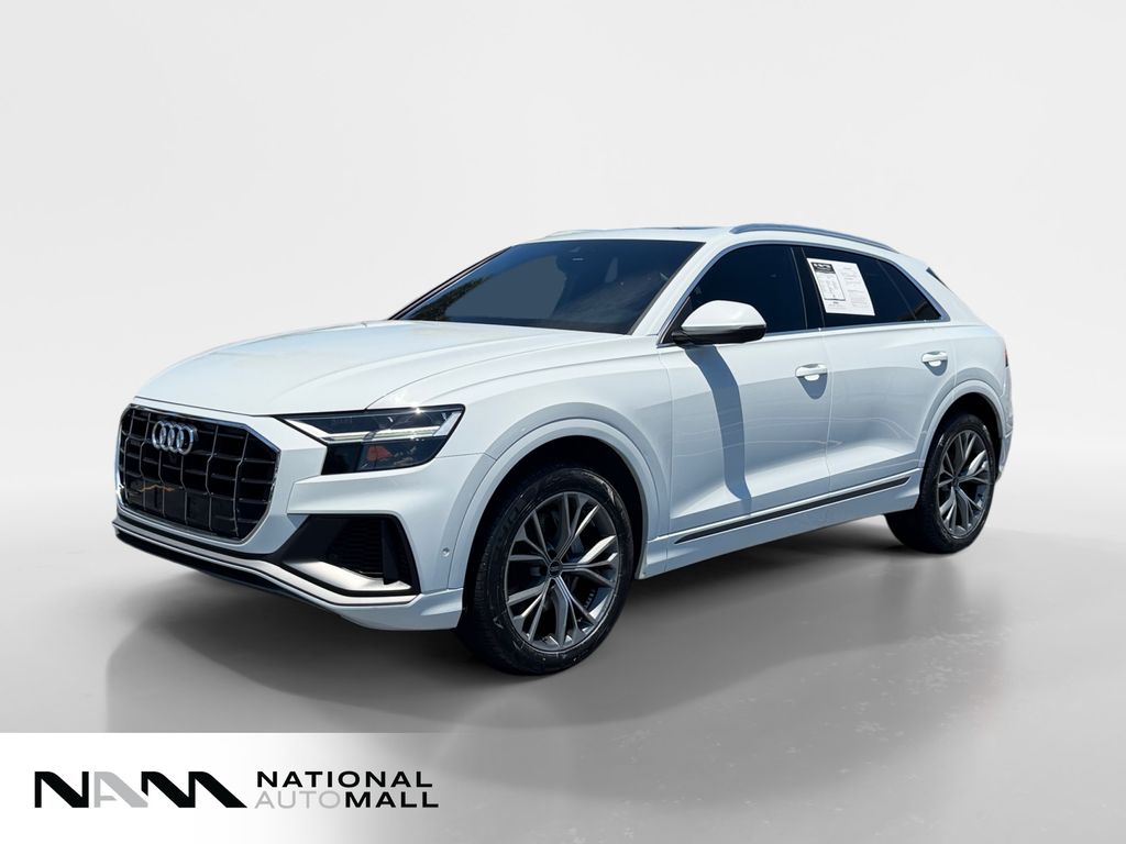 Glacier White 2021 Audi Q8 SUV / Crossover All-Wheel Drive 8-Speed Automatic