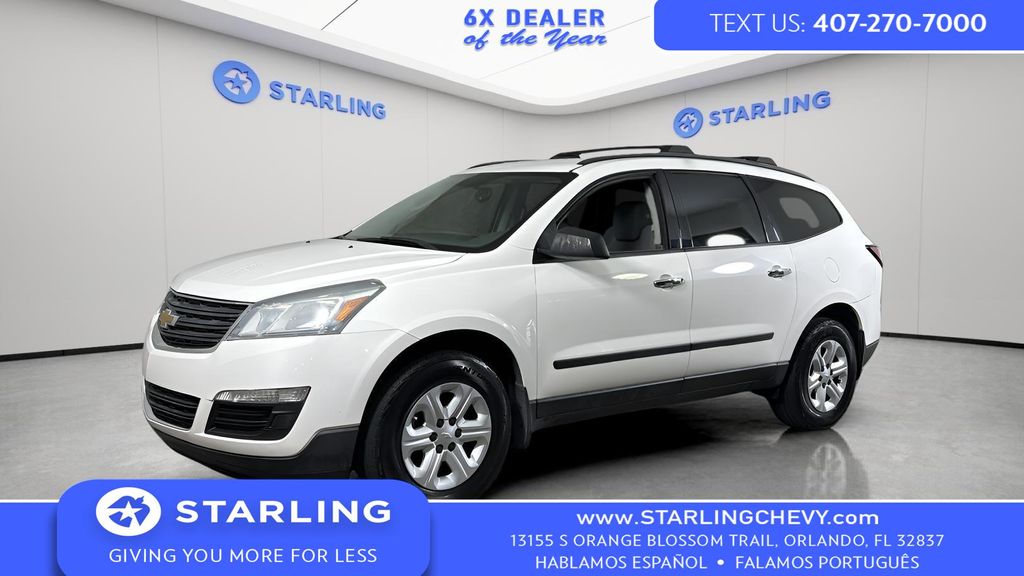 White 2014 Chevrolet Traverse LS FWD SUV / Crossover Front-Wheel Drive 6-Speed Automatic