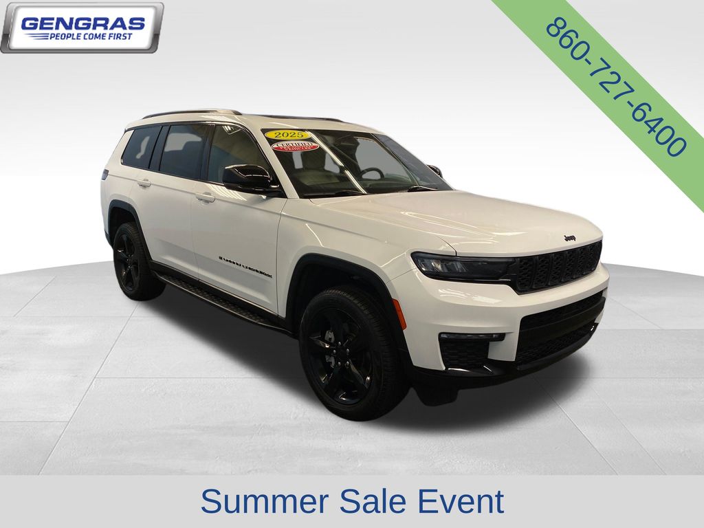 Bright White Clearcoat 2025 Jeep Grand Cherokee L SUV / Crossover Four-Wheel Drive 8-Speed Automatic