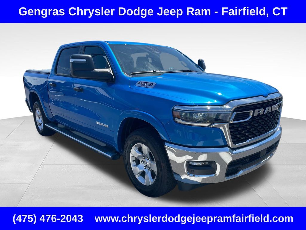 Hydro Blue Pearlcoat 2025 RAM 1500 Pickup Truck Four-Wheel Drive 8-Speed Automatic
