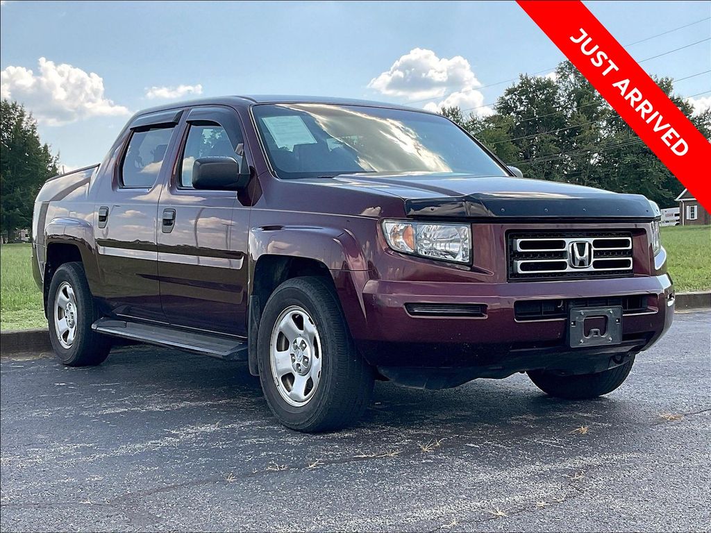 Dark Cherry Pearl 2007 Honda Ridgeline Pickup Truck All-Wheel Drive 5-Speed Automatic