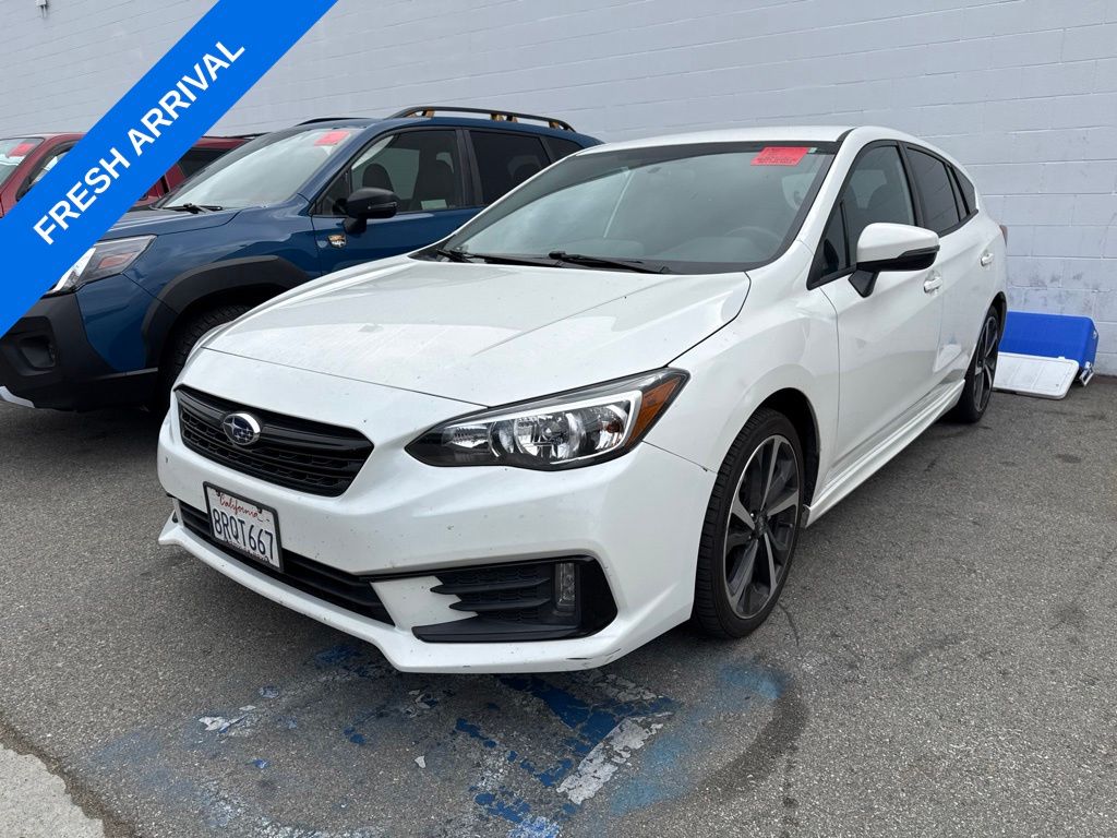 Crystal White Pearl 2020 Subaru Impreza Hatchback All-Wheel Drive Continuously Variable Transmission