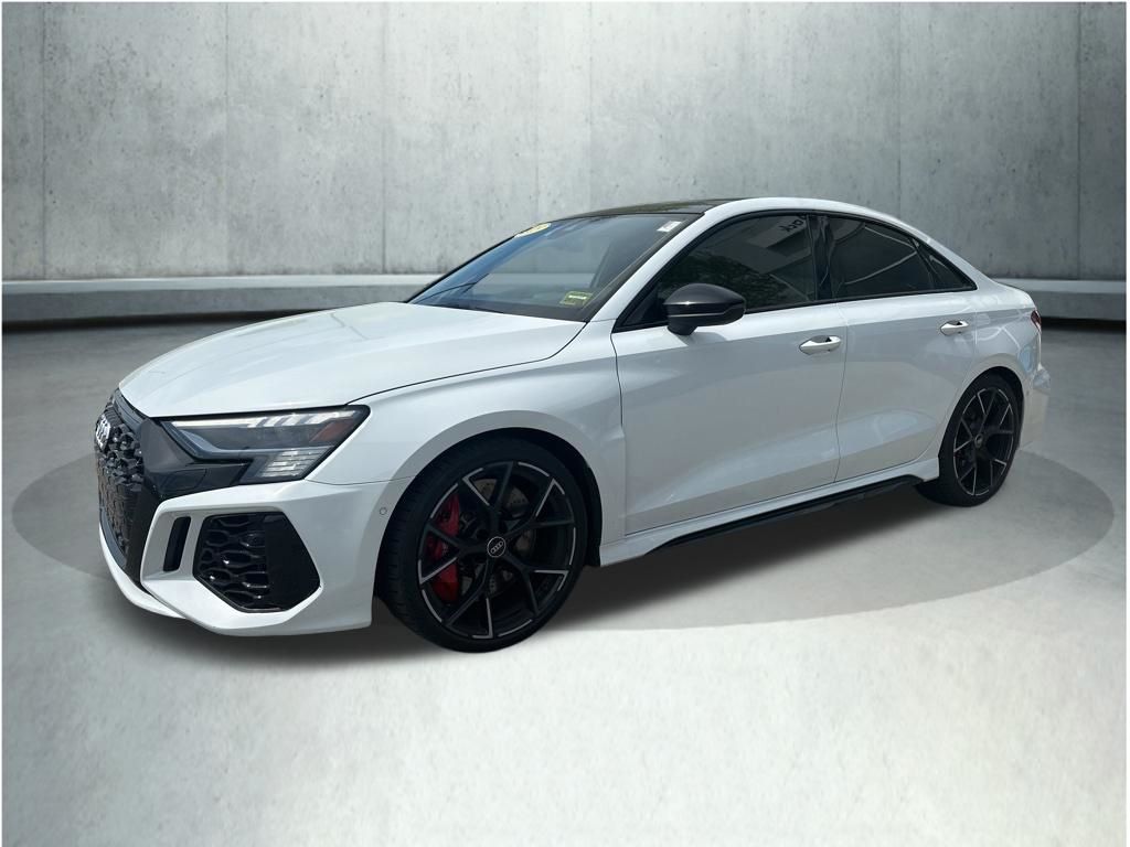 White 2023 Audi RS 3 2.5T quattro Sedan All-Wheel Drive 7-Speed Automatic