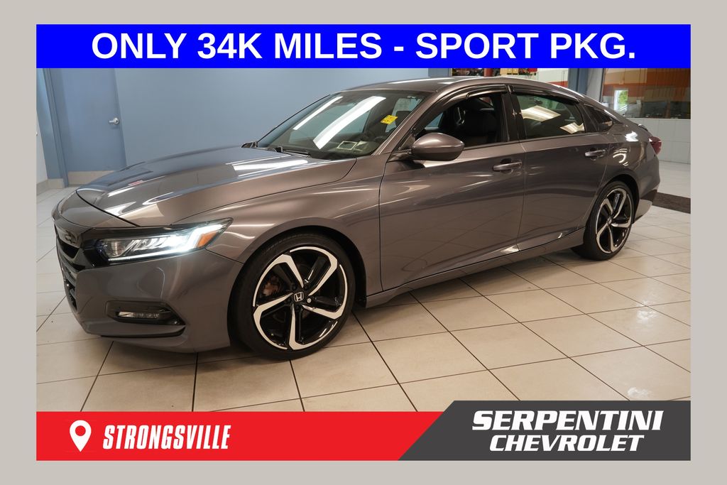 Gray 2018 Honda Accord Sedan Front-Wheel Drive Continuously Variable Transmission