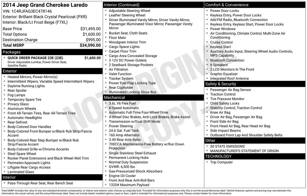 2014 Jeep Grand Cherokee Laredo 4WD's photo