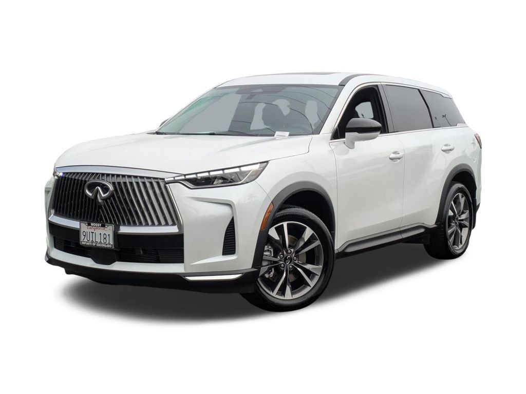 Radiant White 2026 INFINITI QX60 Pure FWD SUV / Crossover Front-Wheel Drive 9-Speed Automatic