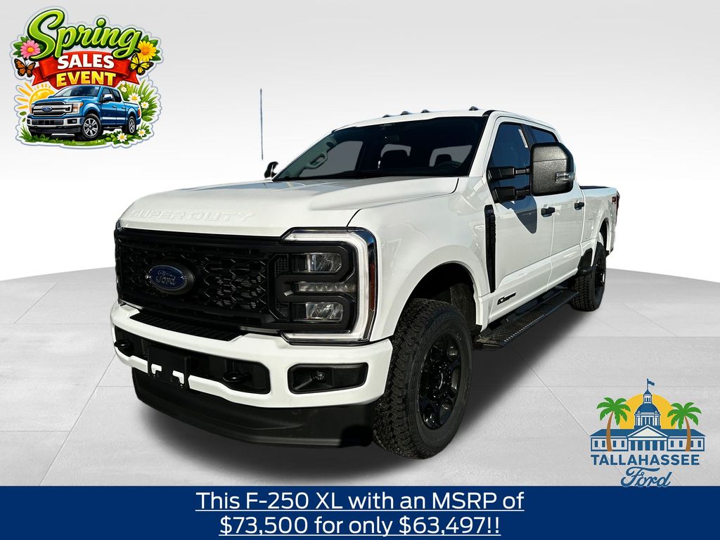 Oxford White 2026 Ford F-250 Super Duty XL Crew Cab 4WD Pickup Truck Four-Wheel Drive Automatic