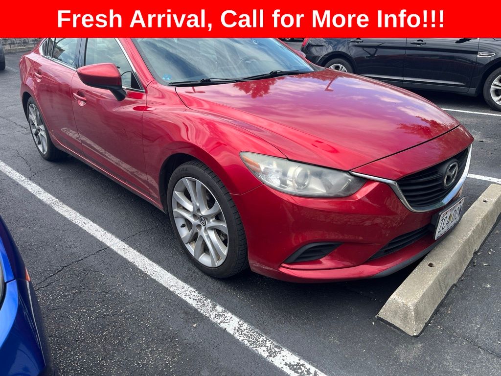 Soul Red Metallic 2016 Mazda MAZDA6 i Touring Sedan Front-Wheel Drive 6-Speed Automatic