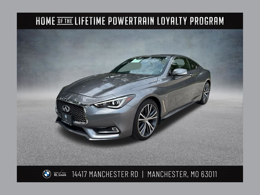 Gray (Graphite Shadow) 2017 INFINITI Q60 Coupe All-Wheel Drive 7-Speed Automatic
