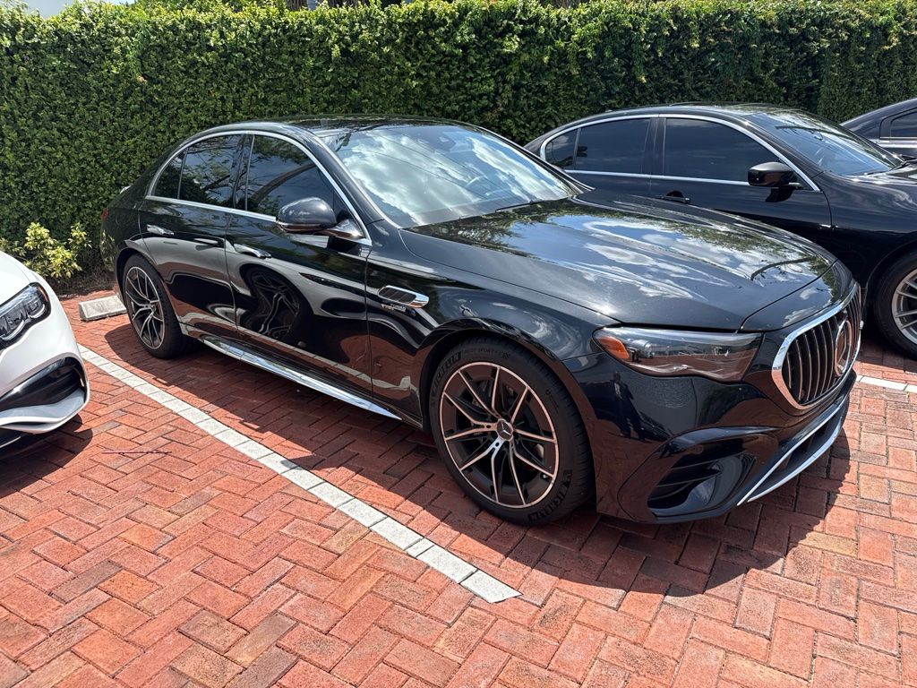 Obsidian Black Metallic 2025 Mercedes-Benz E-Class Sedan All-Wheel Drive 9-Speed Automatic