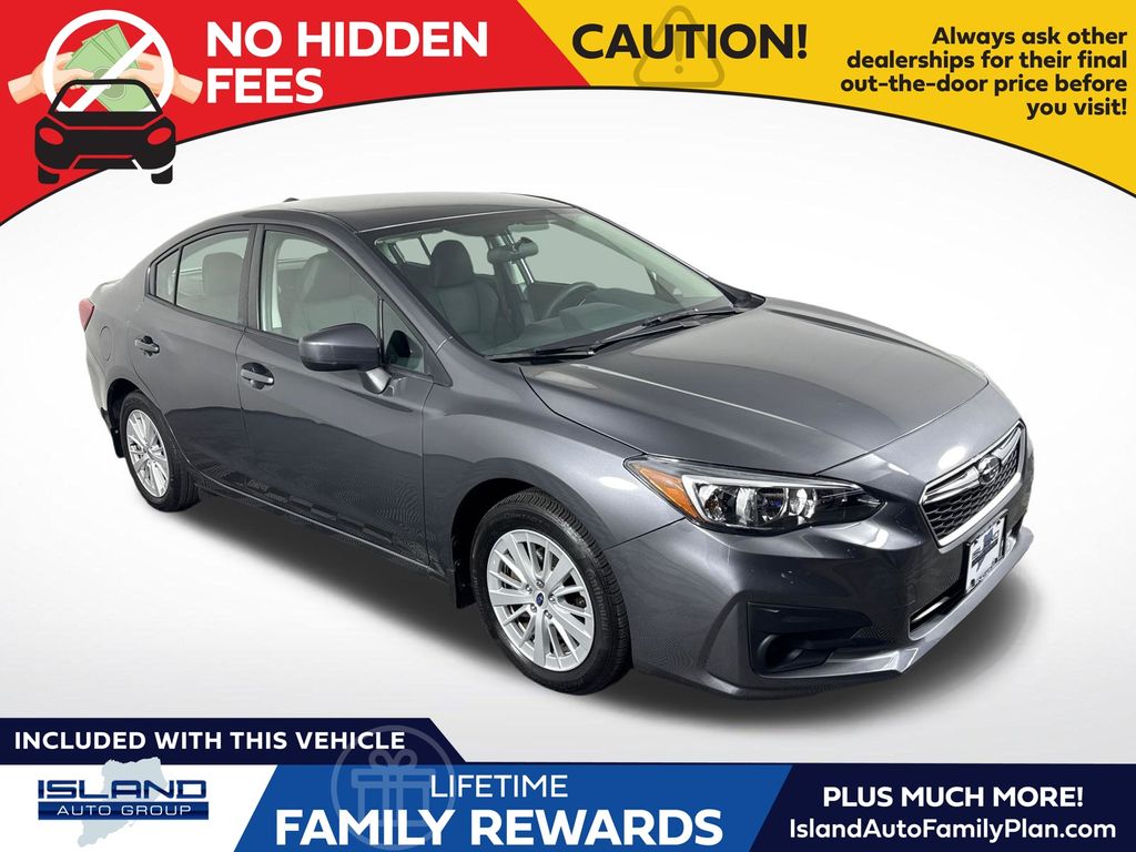 Magnetite Gray Metallic 2018 Subaru Impreza Sedan All-Wheel Drive Continuously Variable Transmission