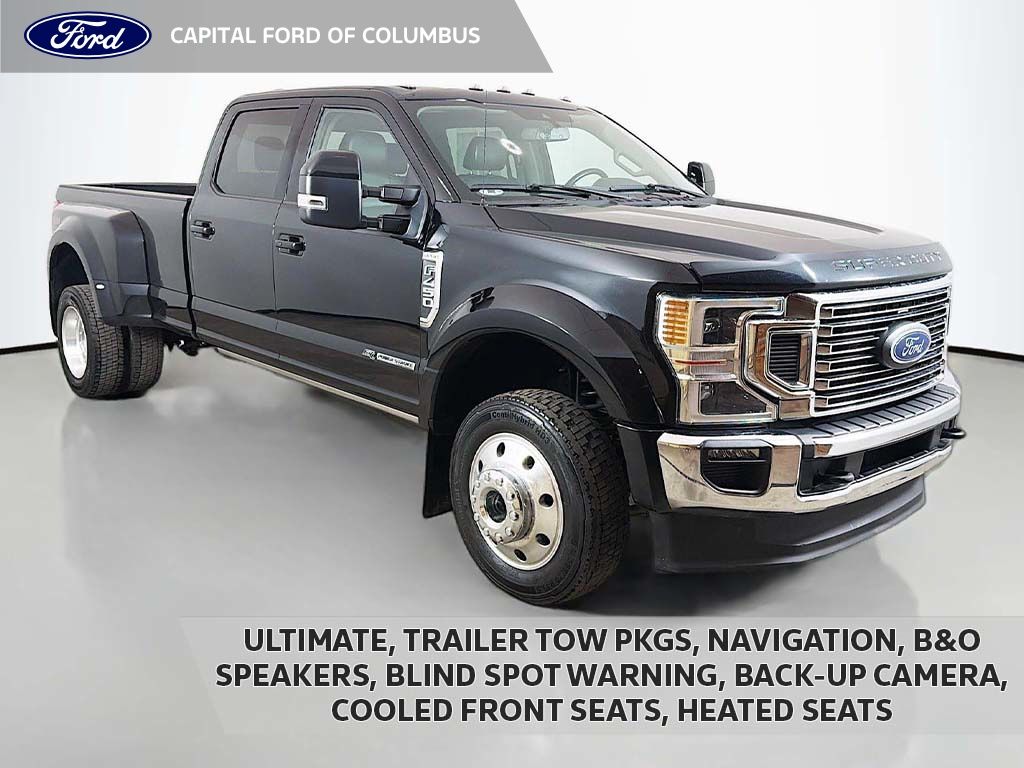 Agate Black Metallic 2021 Ford F-450 Super Duty Pickup Truck Four-Wheel Drive Automatic