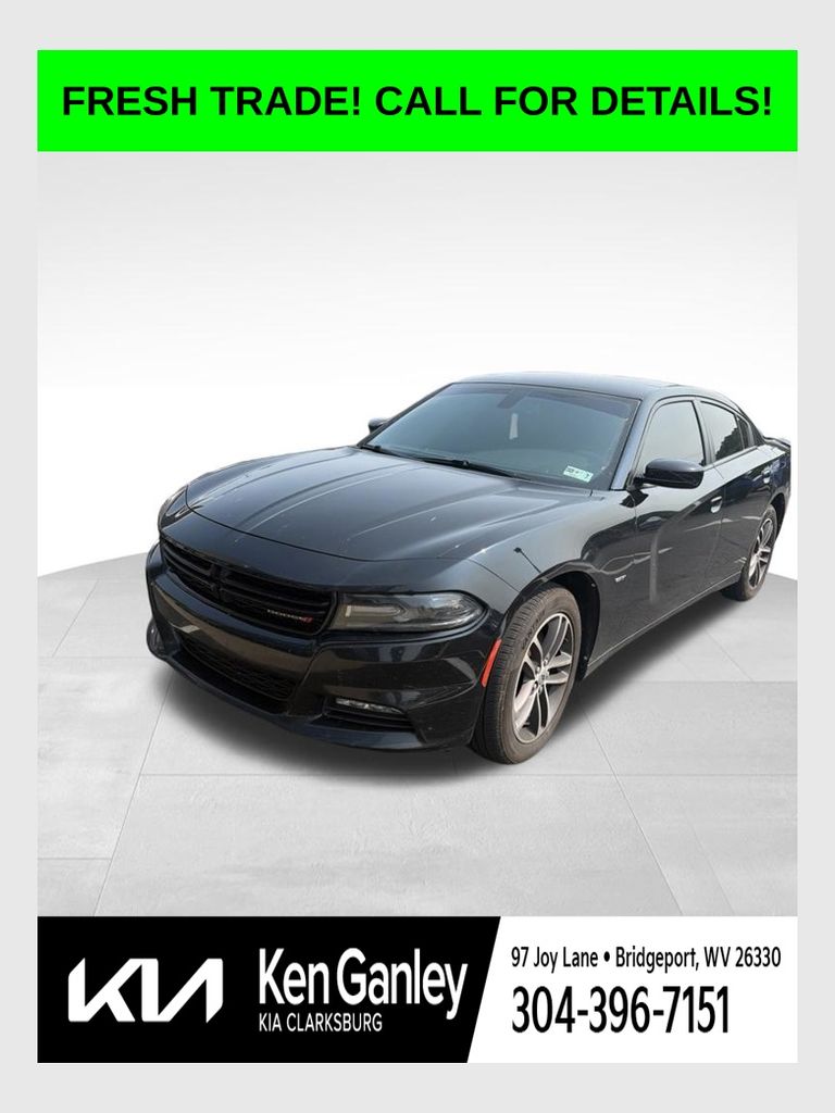 Pitch Black Clearcoat 2018 Dodge Charger Sedan All-Wheel Drive 8-Speed Automatic
