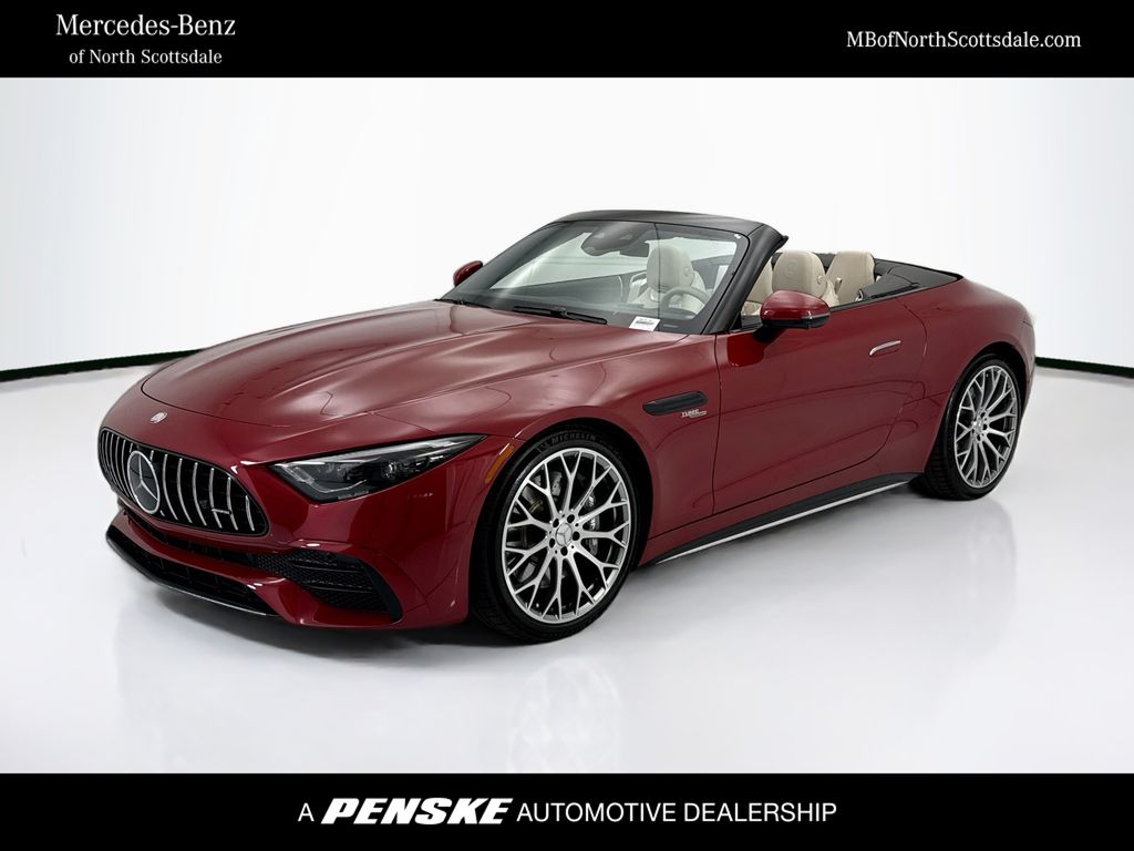 MANUFAKTUR Patagonia Red Metallic 2024 Mercedes-Benz SL-Class AMG SL 43 RWD Convertible Rear-Wheel Drive 9-Speed Automatic