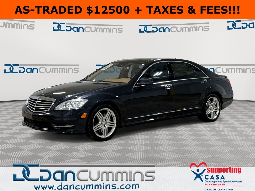 Black 2013 Mercedes-Benz S-Class S 550 4MATIC Sedan All-Wheel Drive 7-Speed Automatic