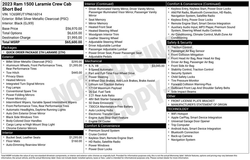 Used 2023 Ram 1500 Truck